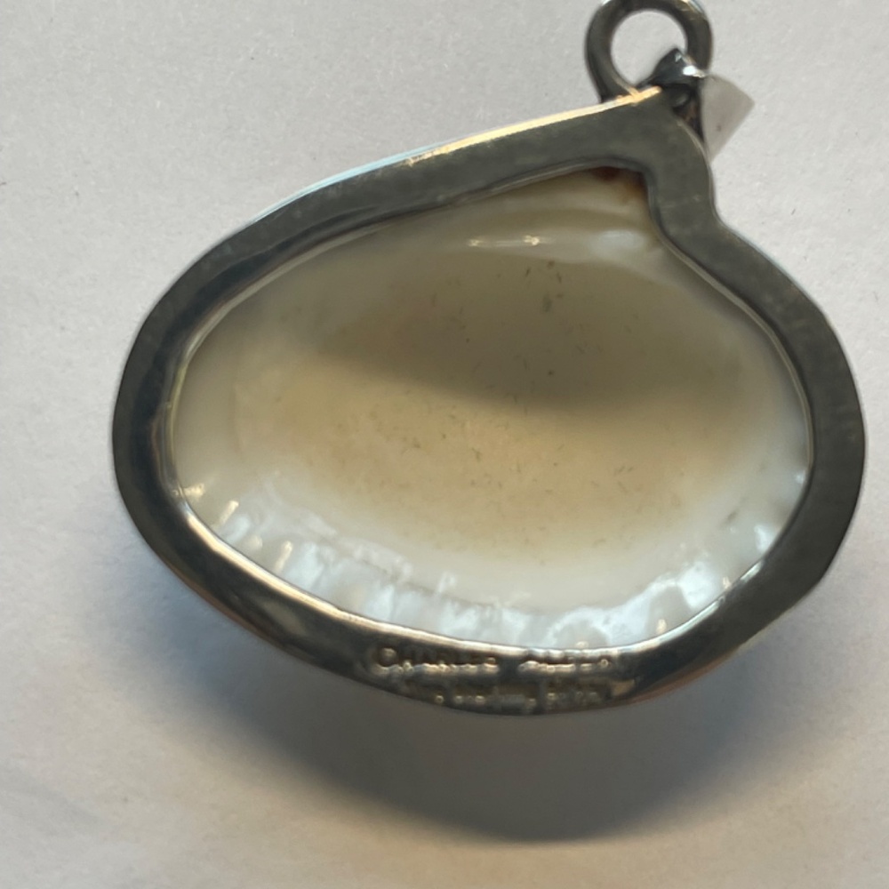 Charles Albert Sterling Silver Shell Pendant - Picture 5 of 7